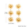 Vintage Exaggerated Hollow Flower Big Earrings for Women, Stainless Steel Long Earrings, Fashion Unique Design Statement Jewelry