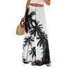 Dames zomer boho palazzo broek met hoge taille, wijde pijpen en bloemenprint, casual broek met zakken