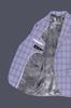 Manatee Grey Super Fine Plaid Premium Cotton Blazer