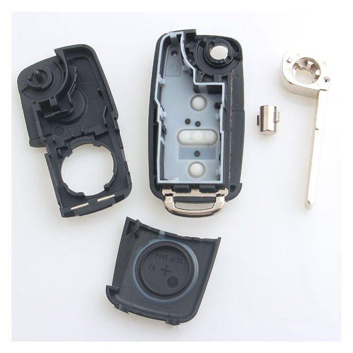 Ersatz Klappschlüsselgehäuse Fob für VW Volkswagen Golf Mk6 T1guan CC Seat Skoda Octavia-3 Tasten
