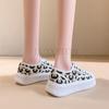 Fashion Sneakers Shoe Women Flat Leopard Vulcanize Causal Canvas Shoes Ladies Lace-up Breathable Walking Shoes Tenis Feminino
