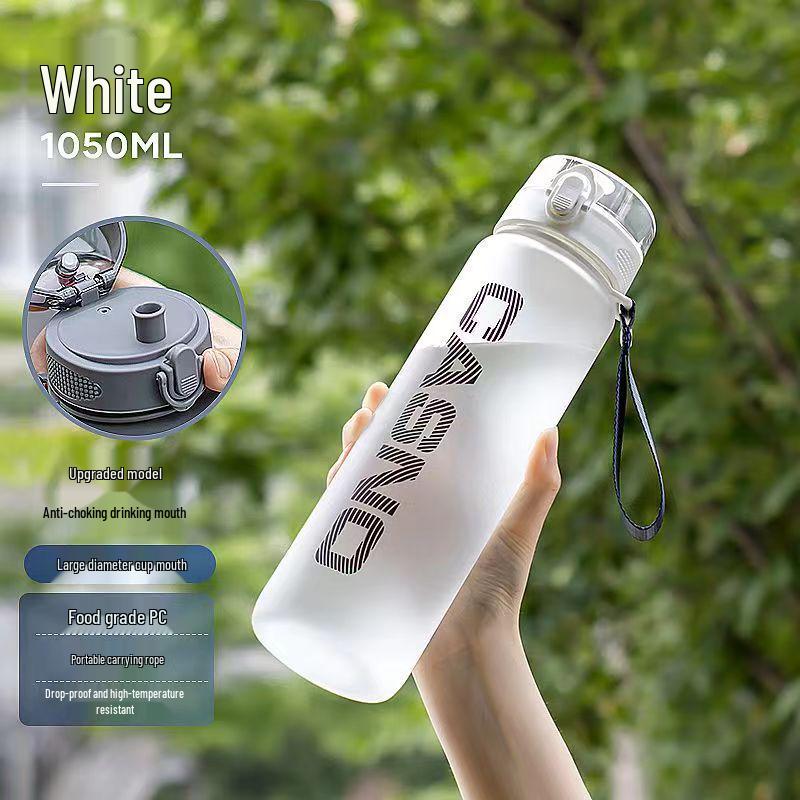 Casino Student Portable Sports Water Bottle with Bullet Cover – Frosted, Large Capacity, Outdoor & Direct Drinking Design.
