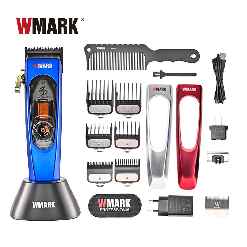 

WMARK Hair Trimmer Cordless Hair Cutting Machine Adjustable Clipper 10000 RPM Barber Electric DLC Blade Trimmer for Men NG-9004