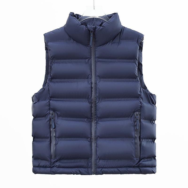 Autumn and winter women's pressure glue craft vest, stand-up collar sleeveless cotton vest, multi-color mixed batch outer wear