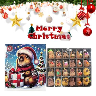 Christmas Advent Calendar 2025 24 Days Christmas Countdown Calendar 24 Days Cute Capybara Calendar for Boys Girls Children