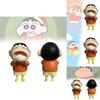 Charming Plastic Crayon Shinchan Anime Figure Of Shinnosuke With Bun Cute Collectible Decor