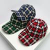 Autumn And Winter New Men Women Warm Versatile Star Color Block Baseball Caps Cotton Fashion Casual Westernized Trend Plush