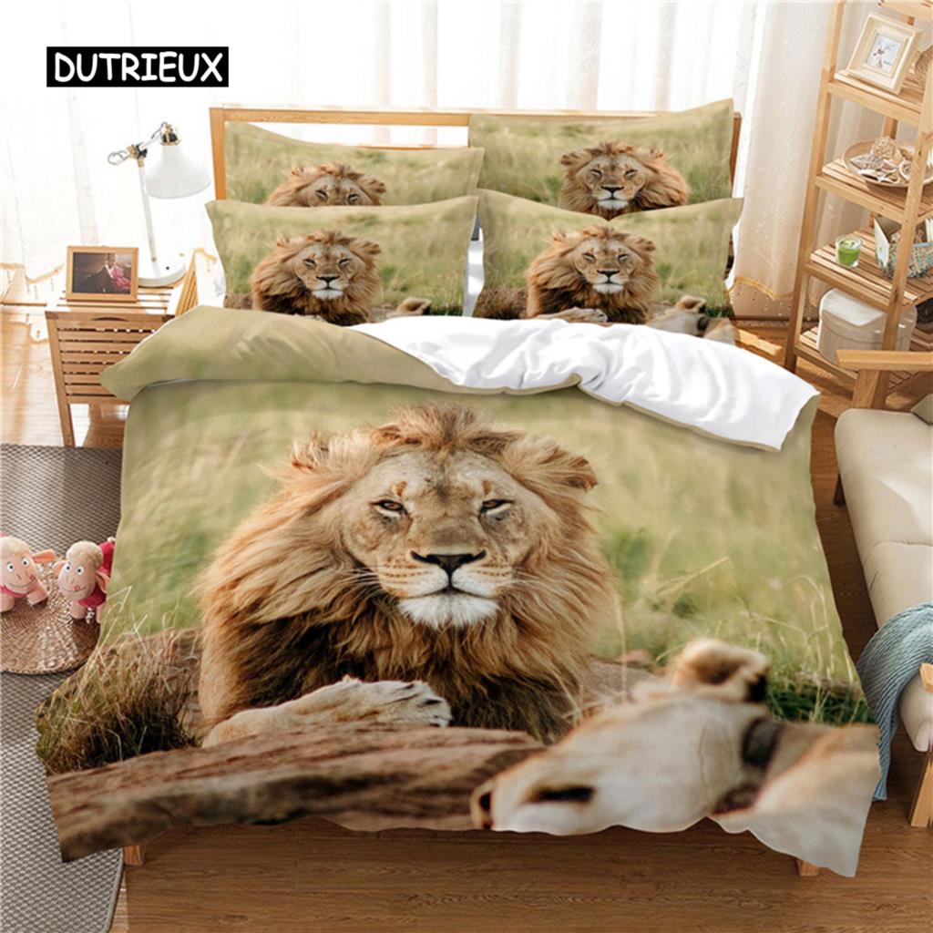 Deep Lion Bedding Set Duvet Cover Set 3d Bedding Digital Printing Bed Linen Queen Size Bedding Set Fashion Design