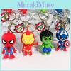 Klíčenka s příslušenstvím pro superhrdiny Spiderman Hulk Iron Man Kroužek na klíče Roztomilá dekorace do auta Dárek
