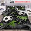 Sports Football Three-Piece 3D Digital Printing Quilt Set