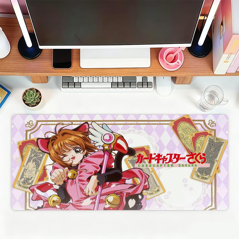 CCardcaptor SSakura Pink Mouse Pad For Office Gaming And Keyboards NonSlip Large Waterproof