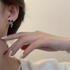 Sparkling Star Bow Zircon Studs: Elegant No-Pierce Cuff Earrings for Women
