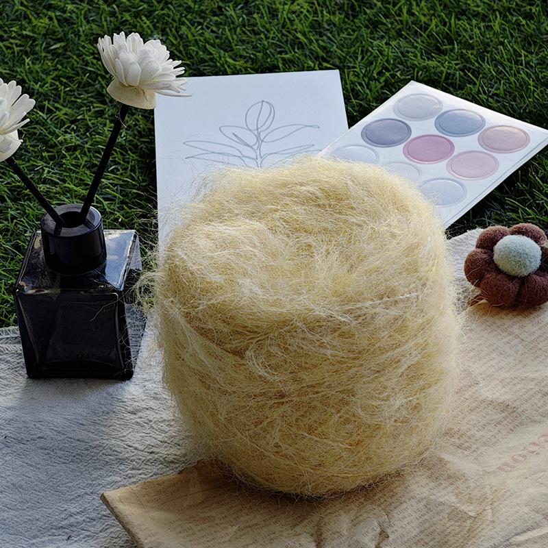 50g/roll Blended Synthetic Long Fur Mink Velvet Yarn Fine Mohair Handmade DIY Knitted Sweater Scarf Hat Long Fur Crochet Yarn