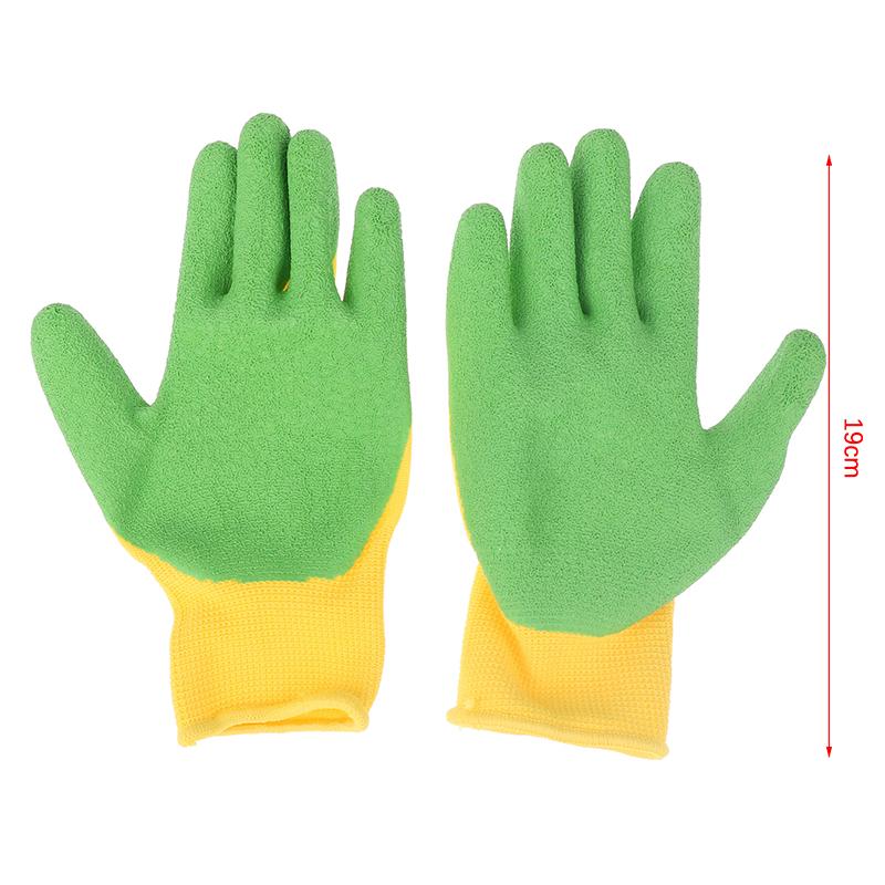 Kids Children Protective Gloves Durable Waterproof Garden Gloves Anti Bite Cut Gardening Outdoor Protection Rubber Crab Catching Waterproof Gloves