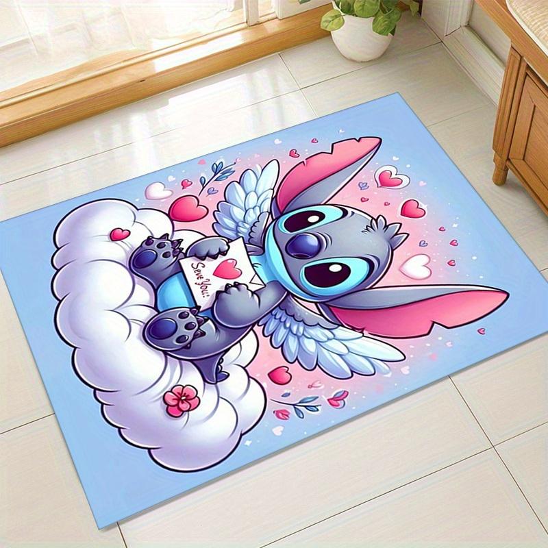 

1pc. Cute Stitch Angel Wings Cloud Home Office Chair Outdoor Rug Valentine s Day Gift Heart Shape Decor Matz041073 60cm by 90cm