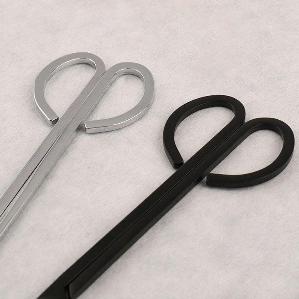 Stable Candle Wick Trimmer Multi-color Straight Handle Round Head Candle Trimmer Stainless Steel Candle Accessories Candle Tools