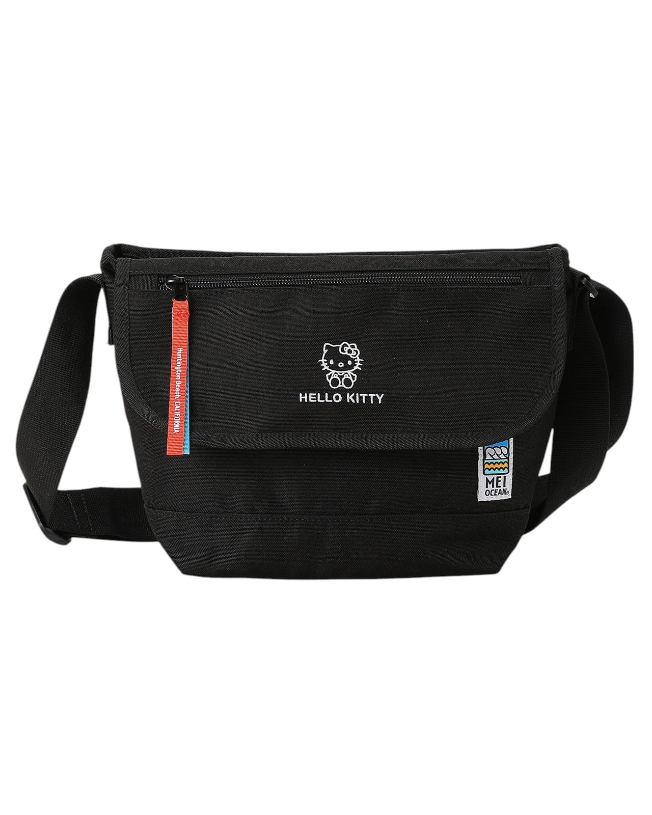 

May Ocean Shoulder Bag Horizontal Crossbody Casual Kitty (Character Collaboration, Style) [Shoulder bag] Black_Hello