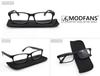 MODFANS Reading Glasses Men Eyeglasses read Classic Square Frame Spring HInge Lightweight Comfortable Wear Readers Women Eyewear