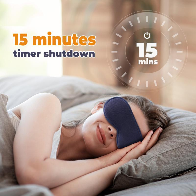 3-Level Compress And Massage Eye Mask Electric Heated Eye Massager For Relieve Eye Strain Dark Circle Sleeping Mask Eyeshade
