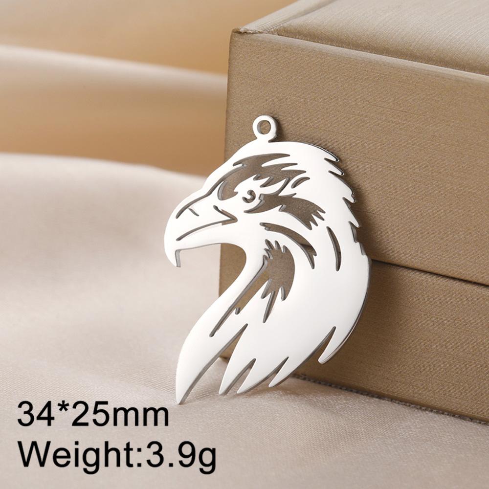 Dawapara Gothic Witch Raven Animal Bird Pendant Eagle Crow Owl Charm for Jewelry Making Stainless Steel Accessories