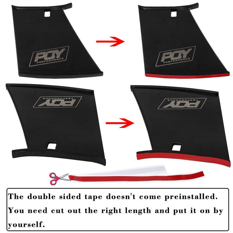 VR - Rear Wing Spoiler Support Stabilizer for Subaru STi 04-07 With PQY Logo VR-WSS01