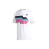 Originals Trefoil Logo Color Block Printed Short Sleeve T-Shirt Men Tops White Pink FM1531