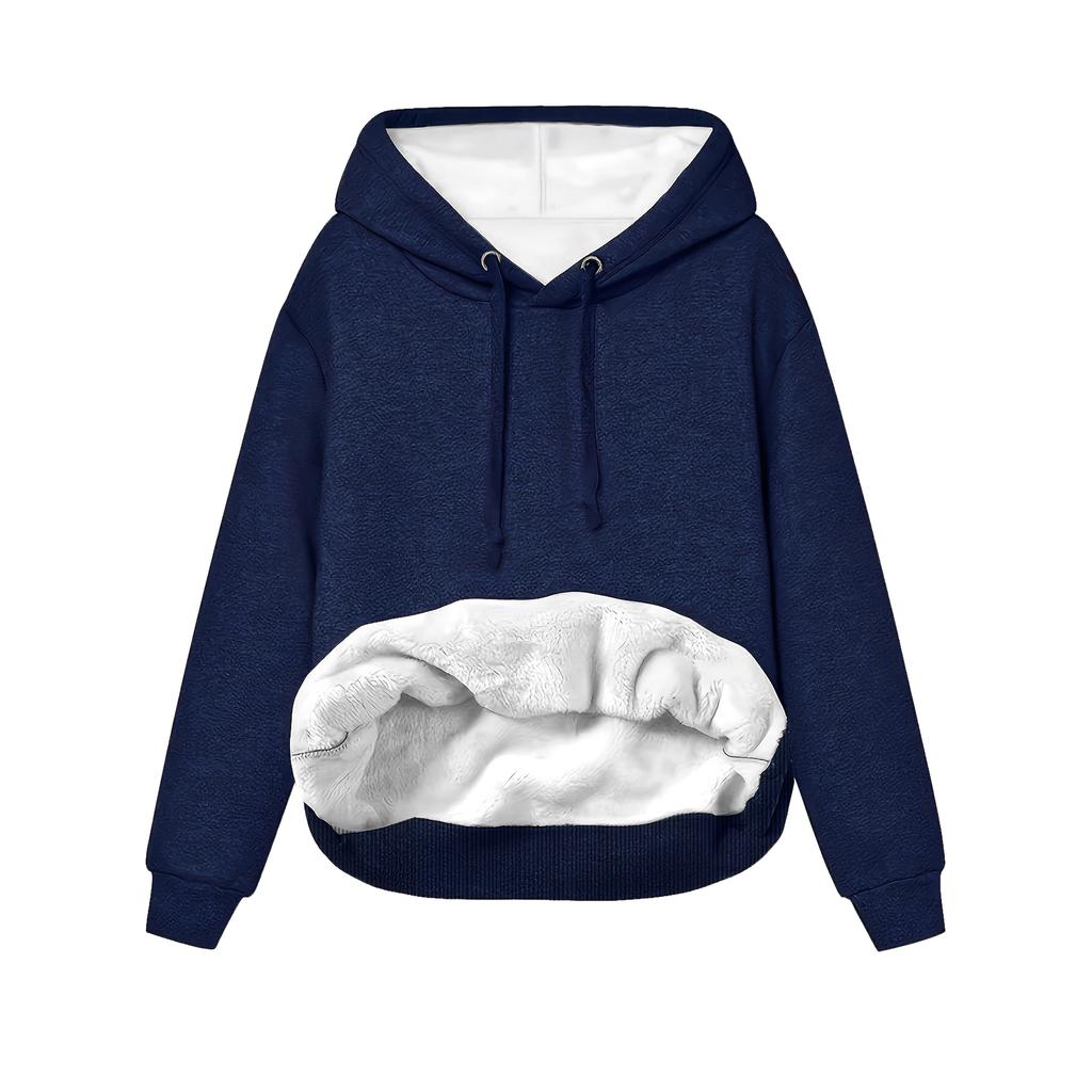 Women's Casual Hooded Sweatshirt Plain Sweatshirt