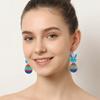 Acrylic Bunny Pendant Earrings Flower Easter Egg Dangle Earrings Easter Egg Earrings  Gifts