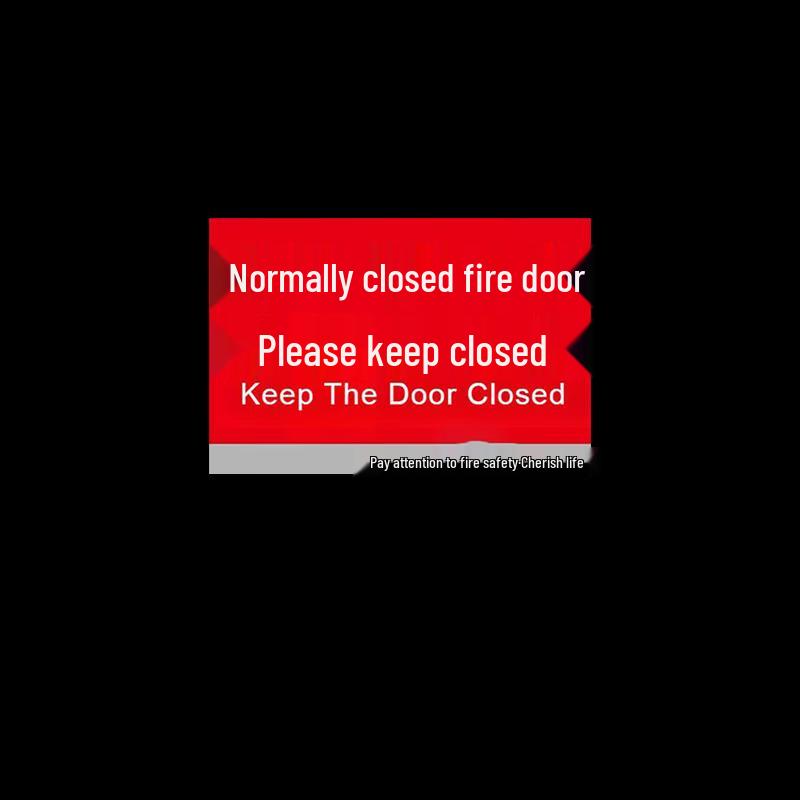 Normally Closed Fire Door Sign (PVC, 10-Pack)
