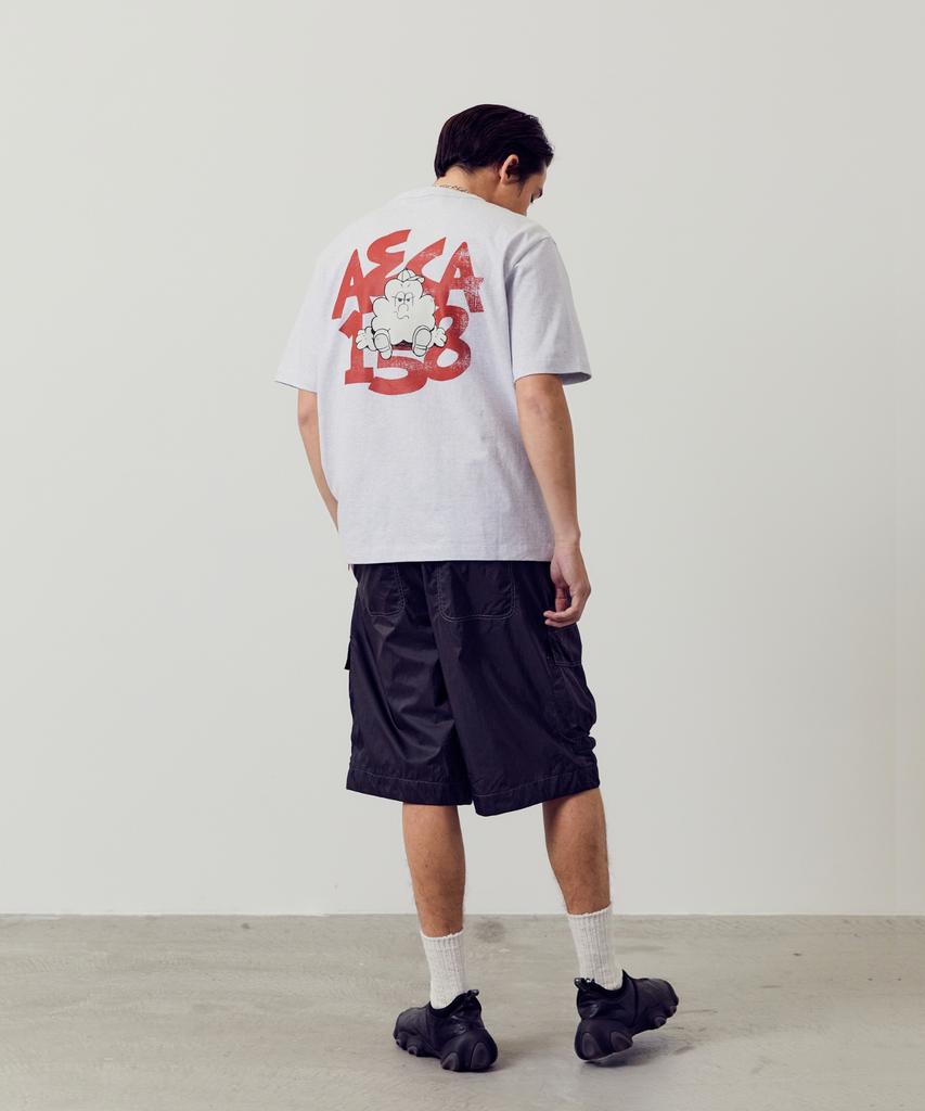AECA Bad Clover Boy Records Half Sleeve-Light Gray