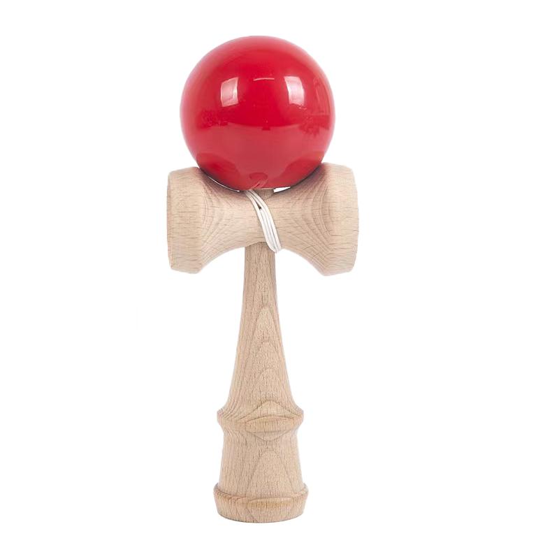 Outdoor puzzle competition skill ball practice hand eye coordination toy Japanese wooden sword ball children's and adult toy