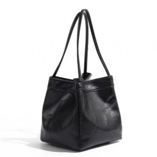 2025 Spring Summer New Lunch Box Bag Handbag Small Square Bag Vegetable Basket Bag Export Cross-Border Women's Bag Silver Shiny Leather Bag