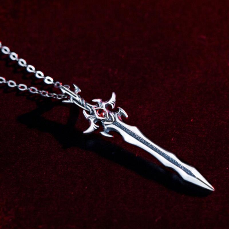 Yin Taifei Retro Douluo Continent Tang San Asura God Demon Sword Thai Silver Anime Ring