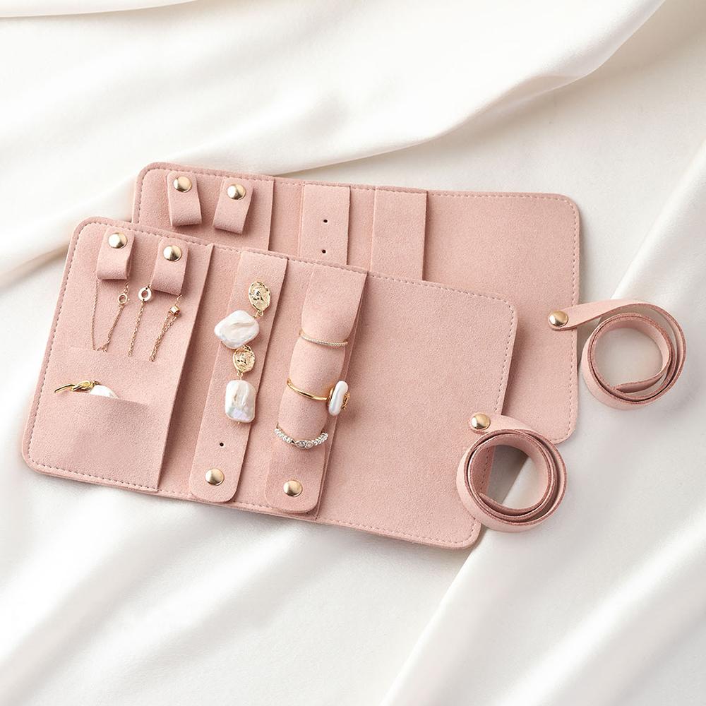Lightweight Jewelry Organizer Roll Waterproof Foldable Travel Storage Bag for Women Girls Necklaces Rings Earrings Bracelet 2025