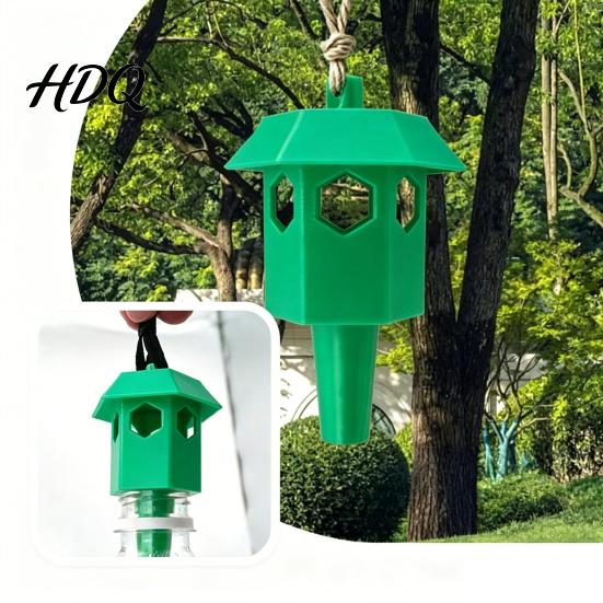 Hanging Insect Trap Outdoor Wasp Trap Yellow Jacket Fits Most Plastic Bottles Natural Bait Reusable Non-Toxic Hornet Catcher for Garden Backyard