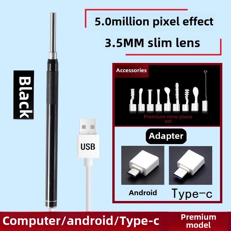 High-Definition Ear Cleaning Endoscope with Light