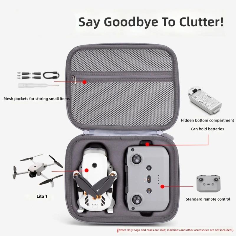 Portable Carrying Case Hard EVA Storage Shoulder Bag Remote Controller Battery Handbag for Lito 1/Lito X1 Drones