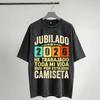 Jubilada He Trabajado Toda MI Vida Por Esta Camiseta Merch Washed T Shirts for Unisex Women Streetwear Hip Hop TShirts Summer