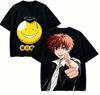 Assassination Classroom Anime Liebhaber T-Shirt Harajuku Baumwolle Neues Modell Übergroß Unisex Kurze Ärmel Klassisch Atmungsaktiv Paare