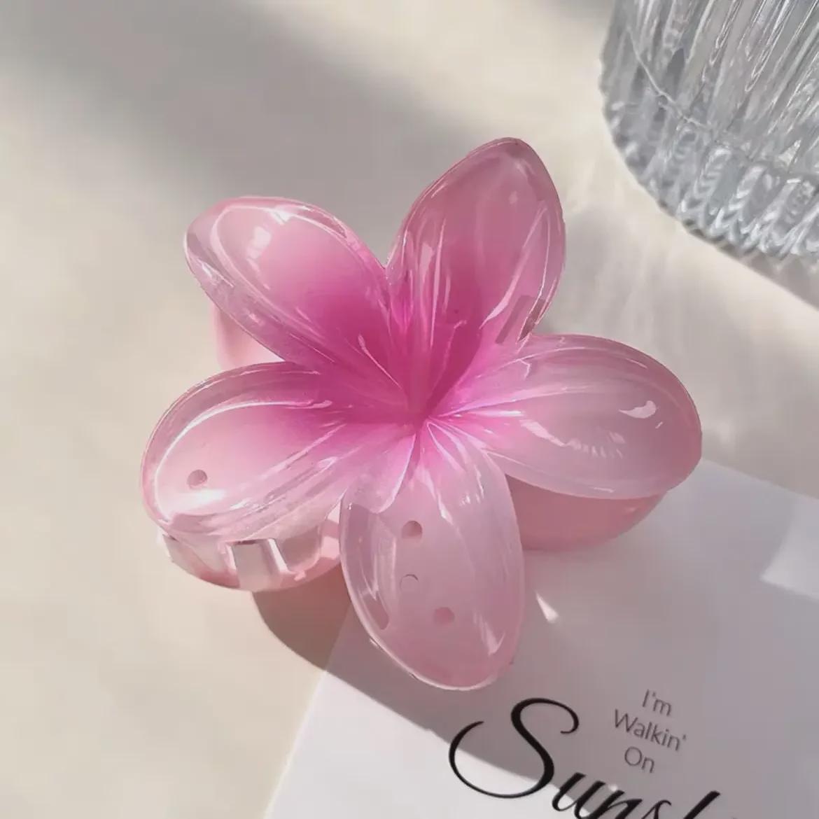 Заколка для волос Plumeria Bauhinia Shark — европейский и американский стиль розовый
