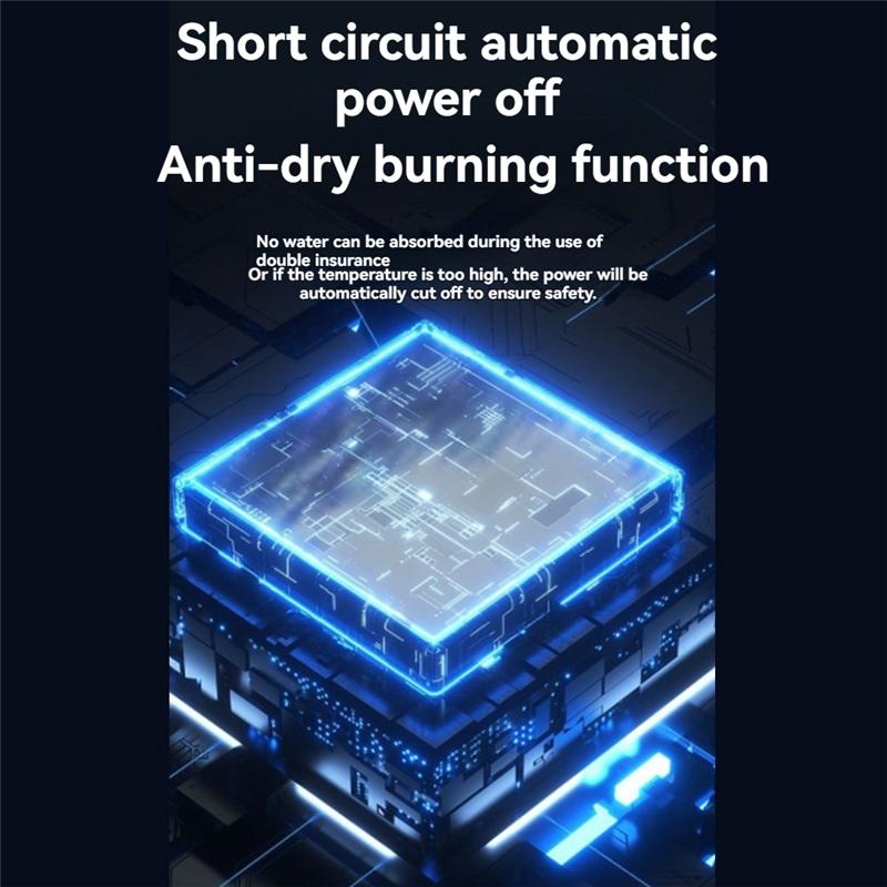 

ABMH-Burning Handheld Steam Cleaner 15 Seconds To Produce Steam Leakage Protection Anti-Dry Burning Handheld Steam Cleaner US Pl