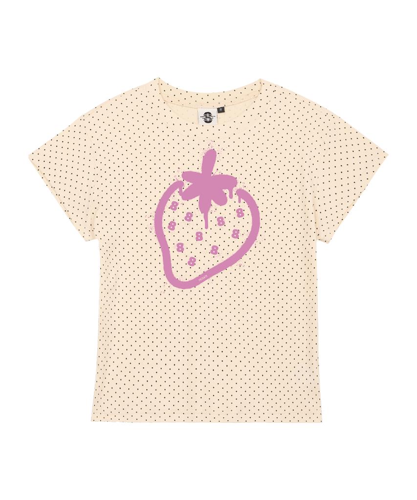 PRIMATE Dot 8Erry Women'S Polka Dot Short Sleeve T-Shirt 3 Colors
