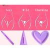 Puntos Women Heart Triangle Shape Pubic Hair Razor Bikini Trimmer Intimate Shaver Tool