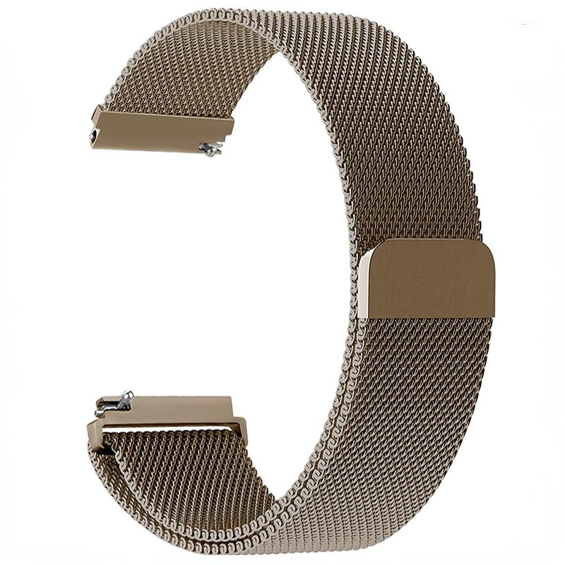 22mm 20mm Milanese Loop Strap For Amazfit Active 2 GTS/GTR 4 Samsung Watch7/6/5/4 Metal Bracelet Huawei Watch GT5-4-3-2 Pro Band