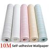Modern 3D Non-woven Self-adhesive Wallpaper European Pastoral Living Room Background Wall Bedroom Retro Wall Stickers Home Decor