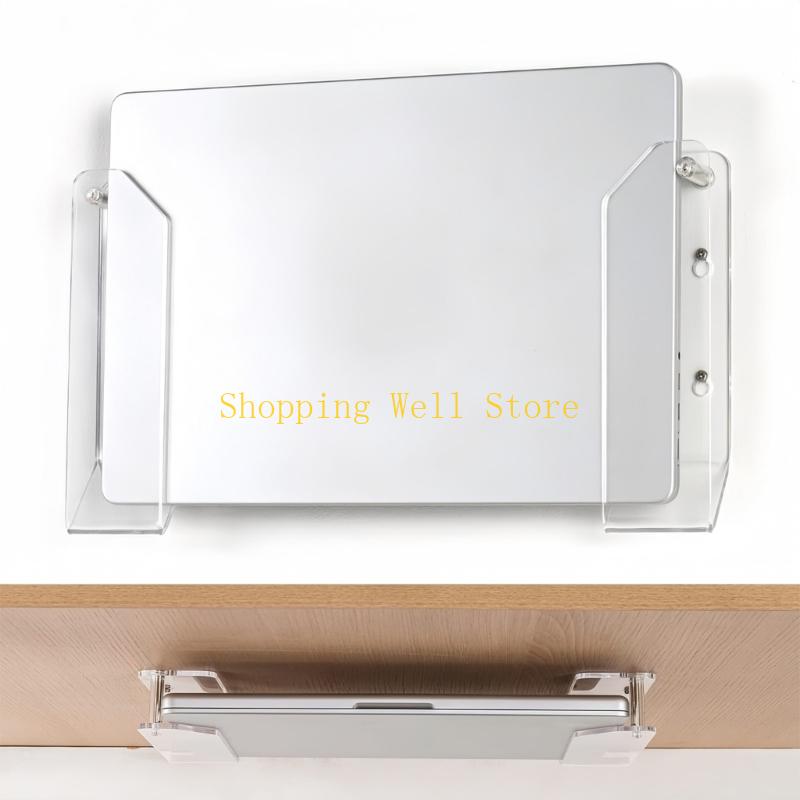 KX4B Pack of 2 Acrylic Support Stands Easy Assembly Laptop Risers Ergonomic Rack