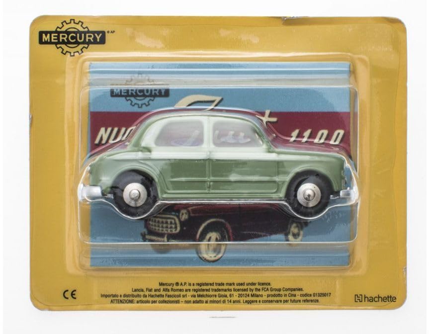 Mercury 1/48 Nuova Fiat 1100 Berlina Green NUOVA 1100 Berlina Hachette MERCURY