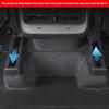 4pcs Car Seat Rear End Rail Cover Protector Backseat Slide Protection Anti-kick for Tesla Model 3 Y Juniper 2025 Accessories