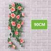Hanging Artificial Silk Morning Glory Imitation Flower Vine Wedding Garden Decor Fake Plant Vibrantly Color Flower Wall Decor