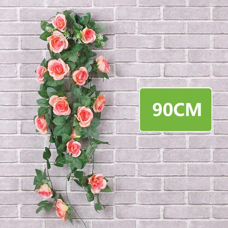Hanging Artificial Silk Morning Glory Imitation Flower Vine Wedding Garden Decor Fake Plant Vibrantly Color Flower Wall Decor